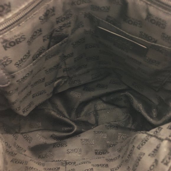 MICHAEL KORS Jet Set Chain Tote MK Signature Black Mirror Metallic - Picture 9 of 16